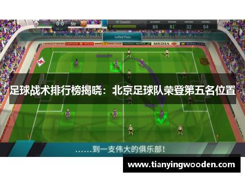 足球战术排行榜揭晓：北京足球队荣登第五名位置
